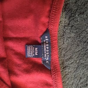 Burgundy off the shoulder top